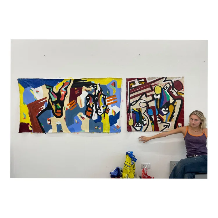 Montana Cooke in the studio