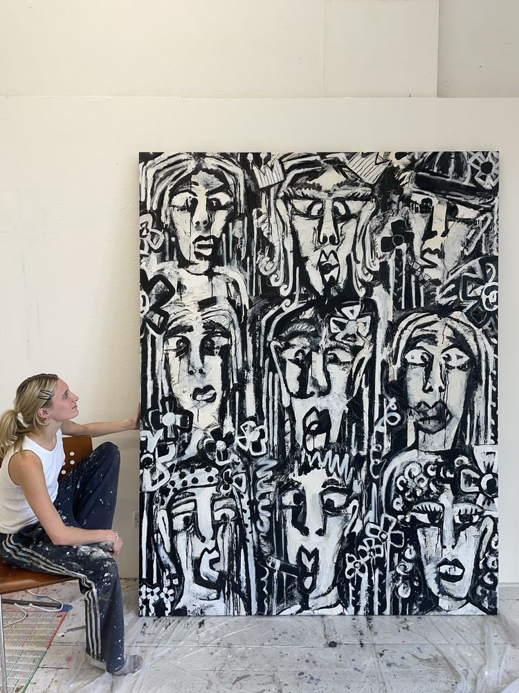 Montana Cooke in the studio